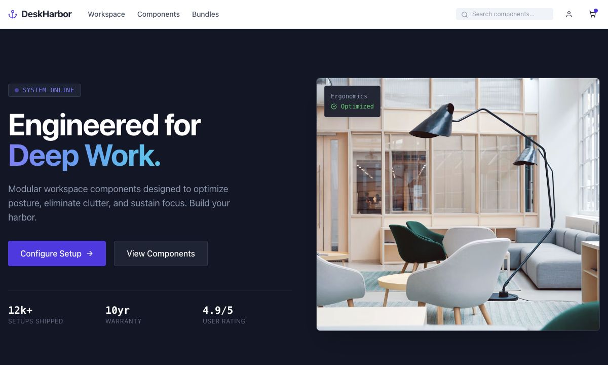 DeskHarbor 项目预览