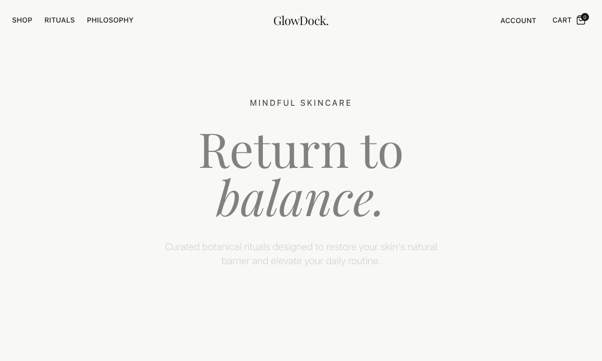 GlowDock Studio 项目预览